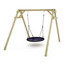 Columpio de madera con asiento de nido Smart Rush Wickey.es