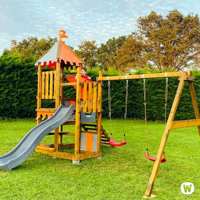 Columpio Jardin Parque Infantil Wickey Smart Savana Con Columpio