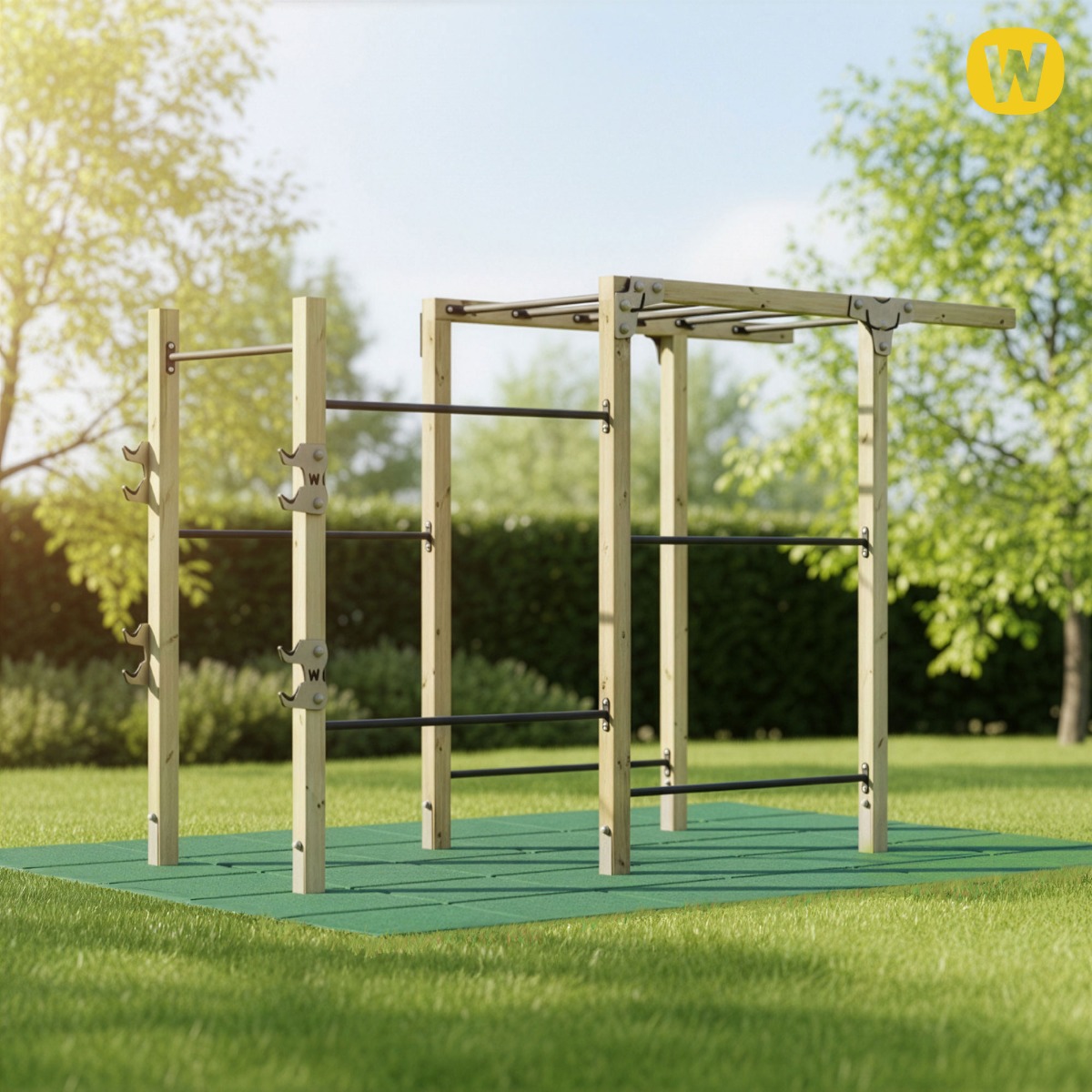 Loseta anticaídas 50x50x6,5 cm incl. pasadores de fijación 835852