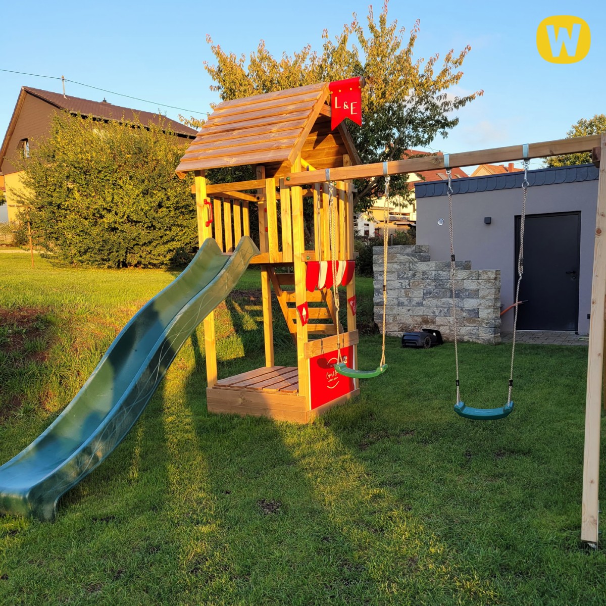 Parque infantil con techo de madera Wickey Smart Shelter 814196_k