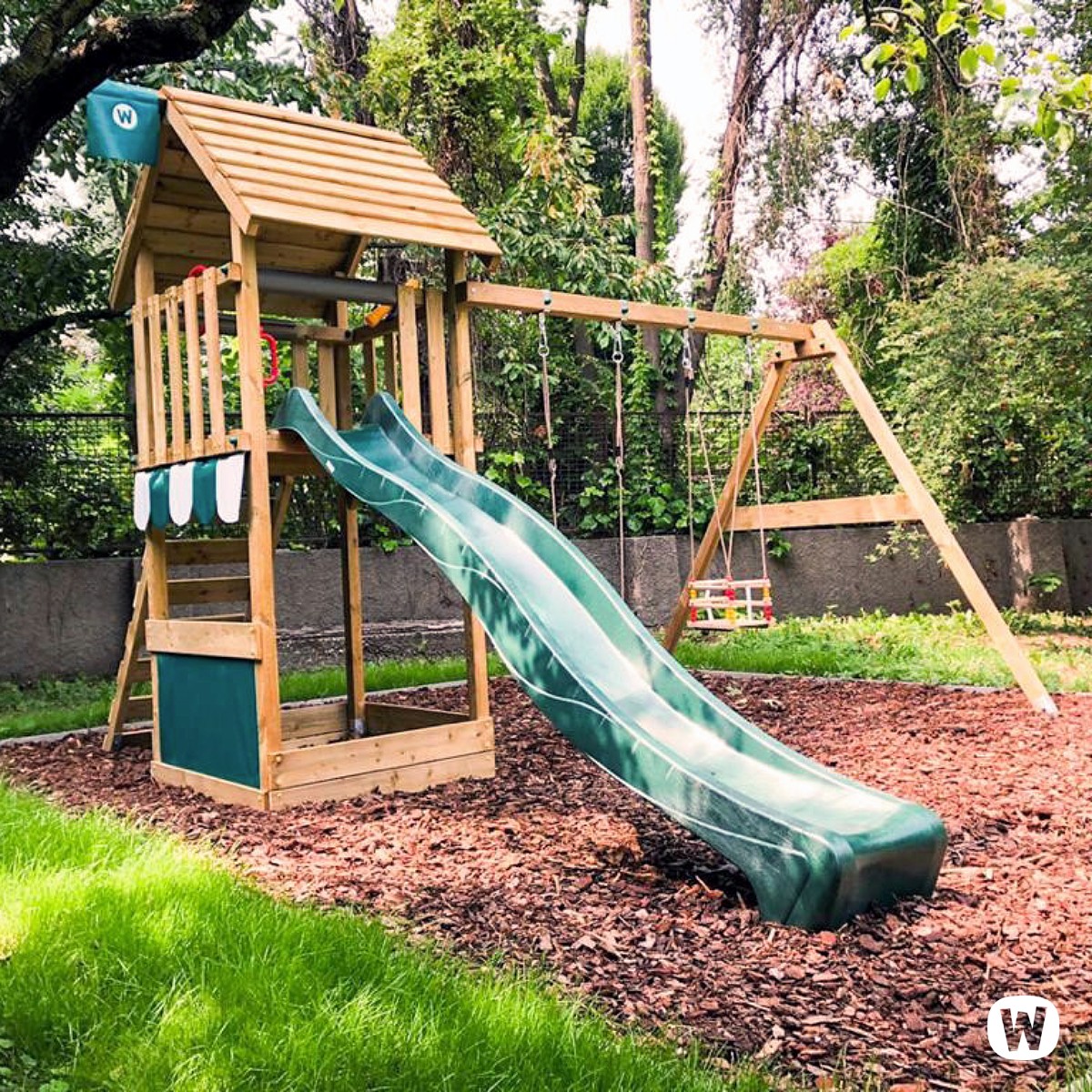 Parque infantil con techo de madera Wickey Smart Shelter 814196_k